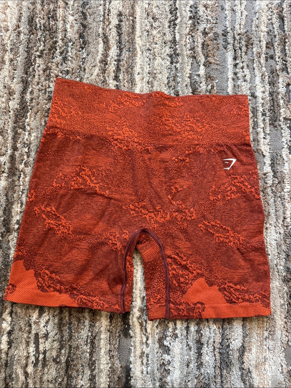 Gymshark Women’s High-Rise Rust Red Seamless Shorts